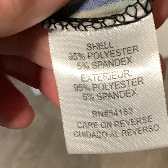 Calvin Klein Abstract Print Bodycon Dress - Size 6 - Picture 3 of 4